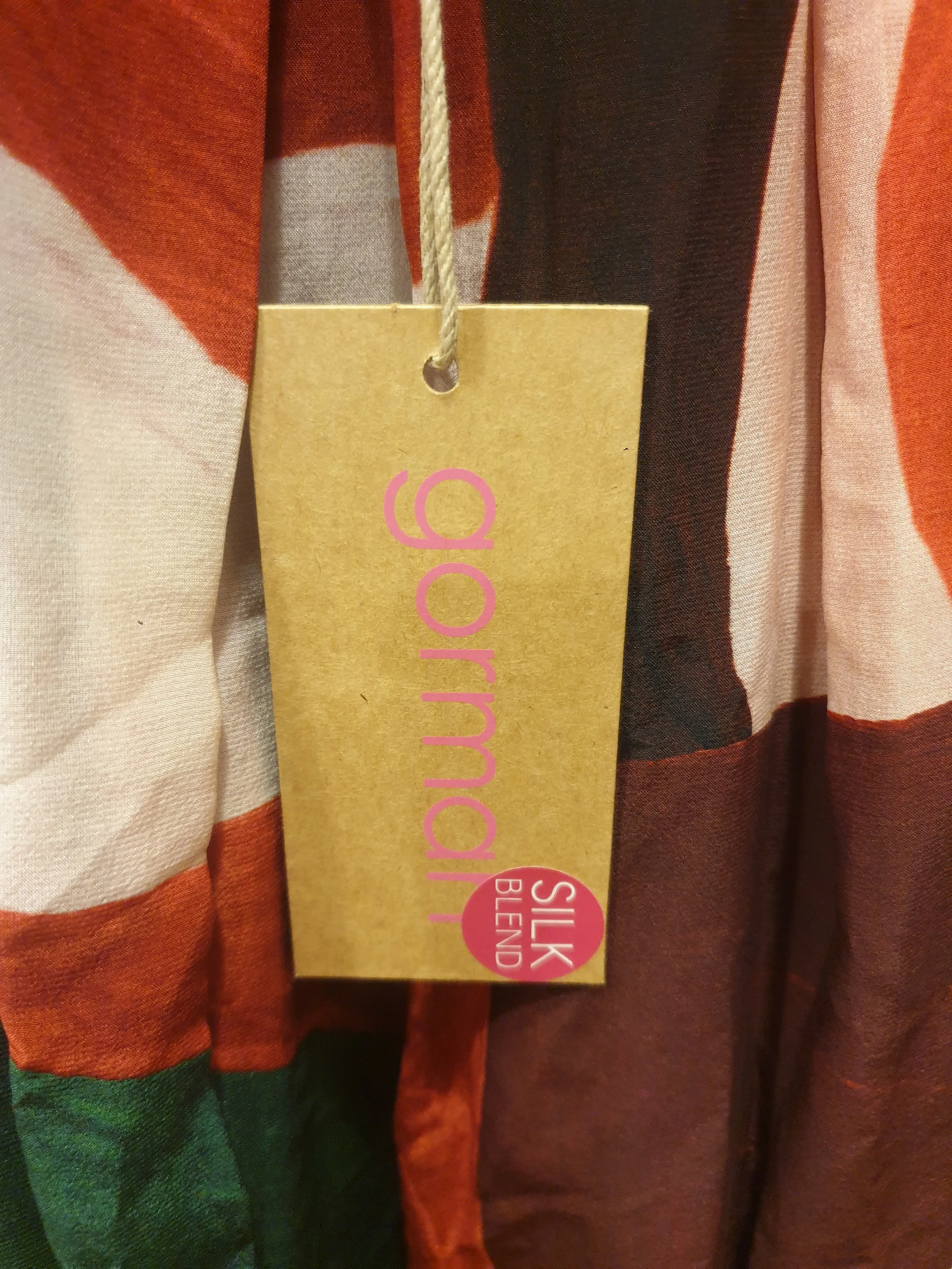 Gorman unique print silk blend pleated skirt size 8