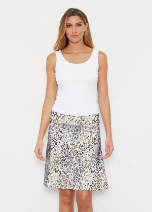 Greek Cat Grey (7752) ~ Silky Brenda Skirt 21 inch