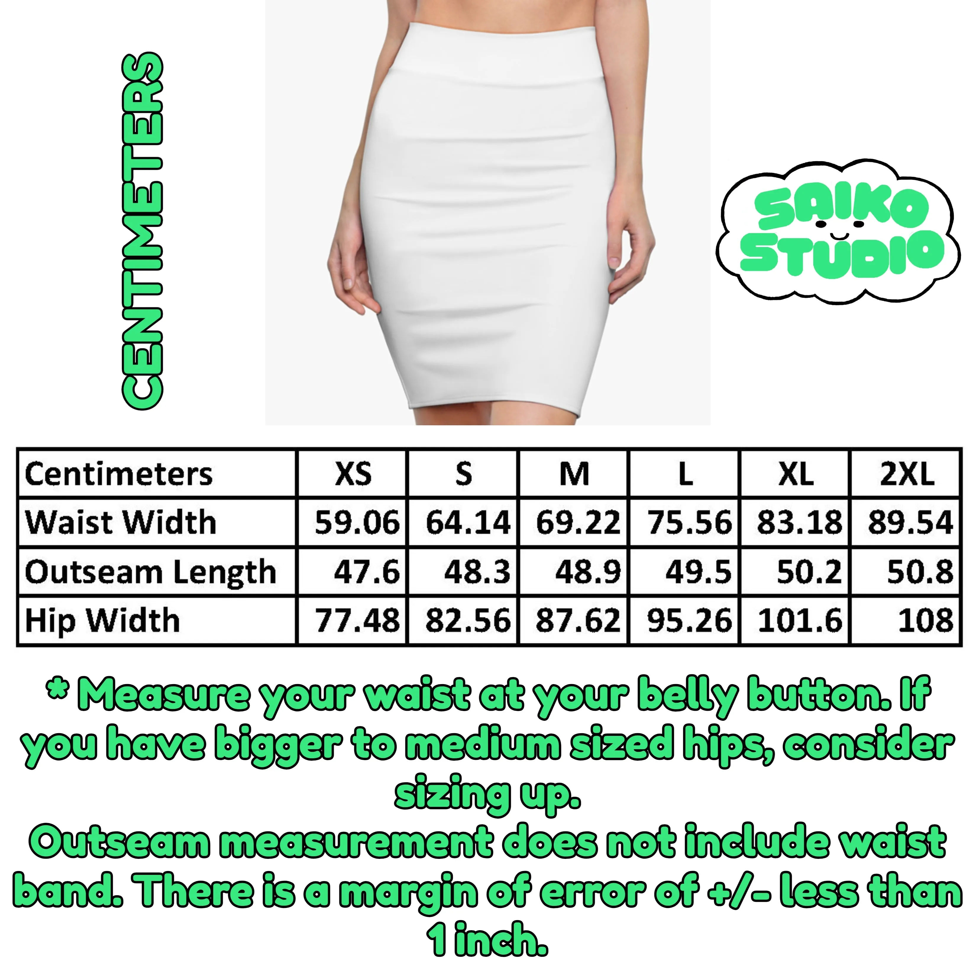 Green White Shamrock St Patricks Day Womens Tight Short Pencil Skirt - Saiko Studio