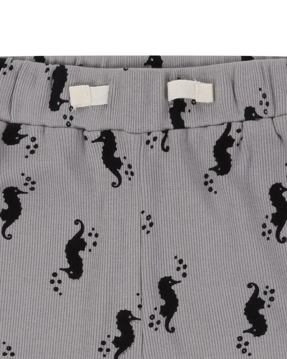 Grey Seahorse Print T-Shirt & Short Set