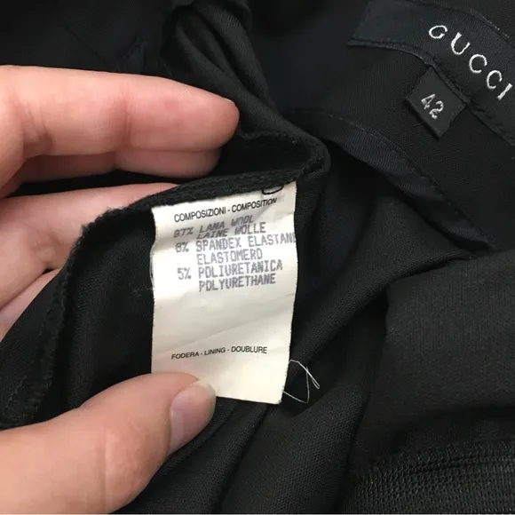 Gucci Vintage Black Pencil Skirt