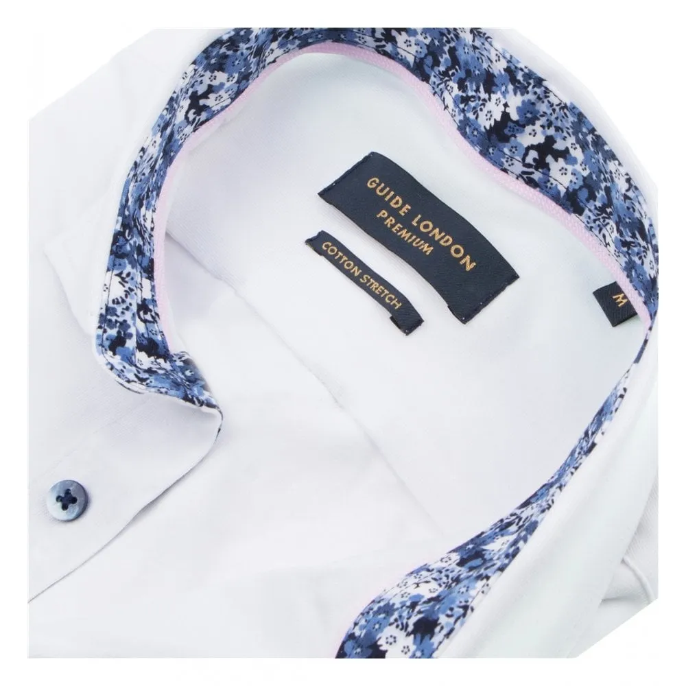 Guide London Hs.2579 Button Stretch Polo White
