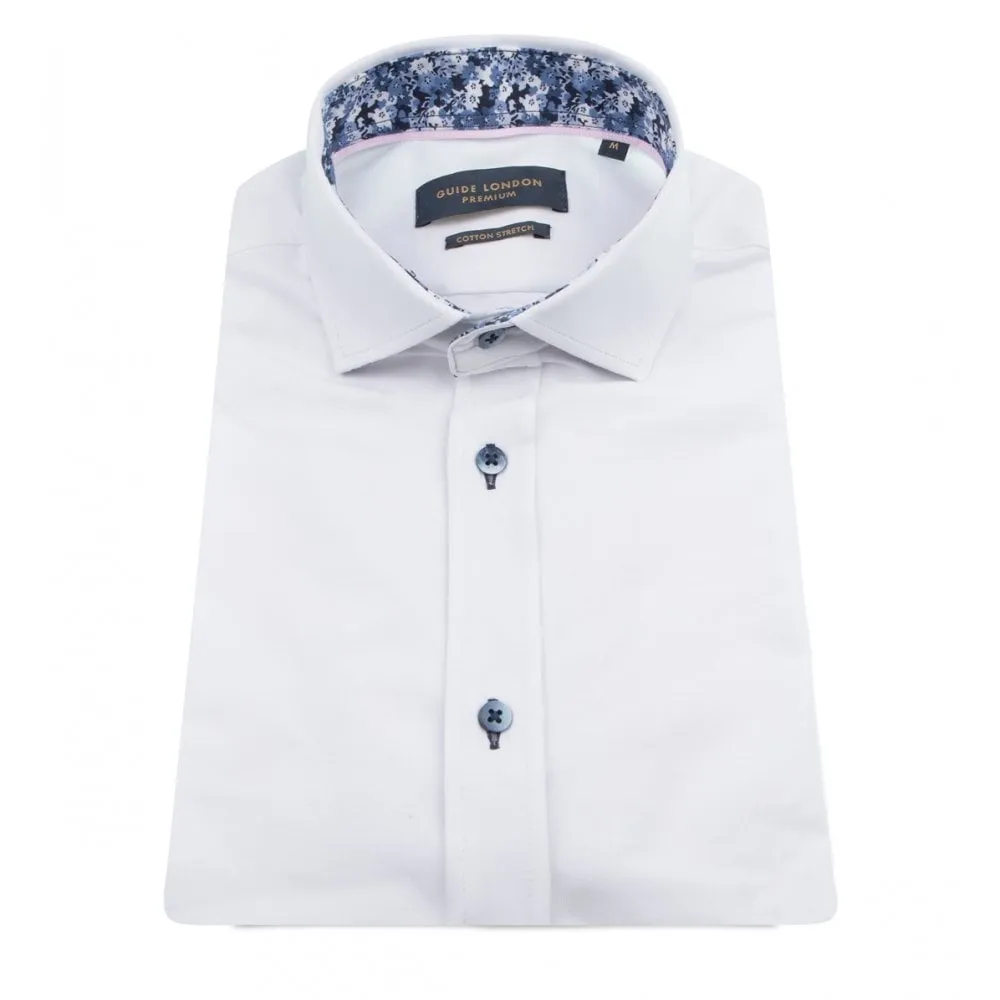 Guide London Hs.2579 Button Stretch Polo White