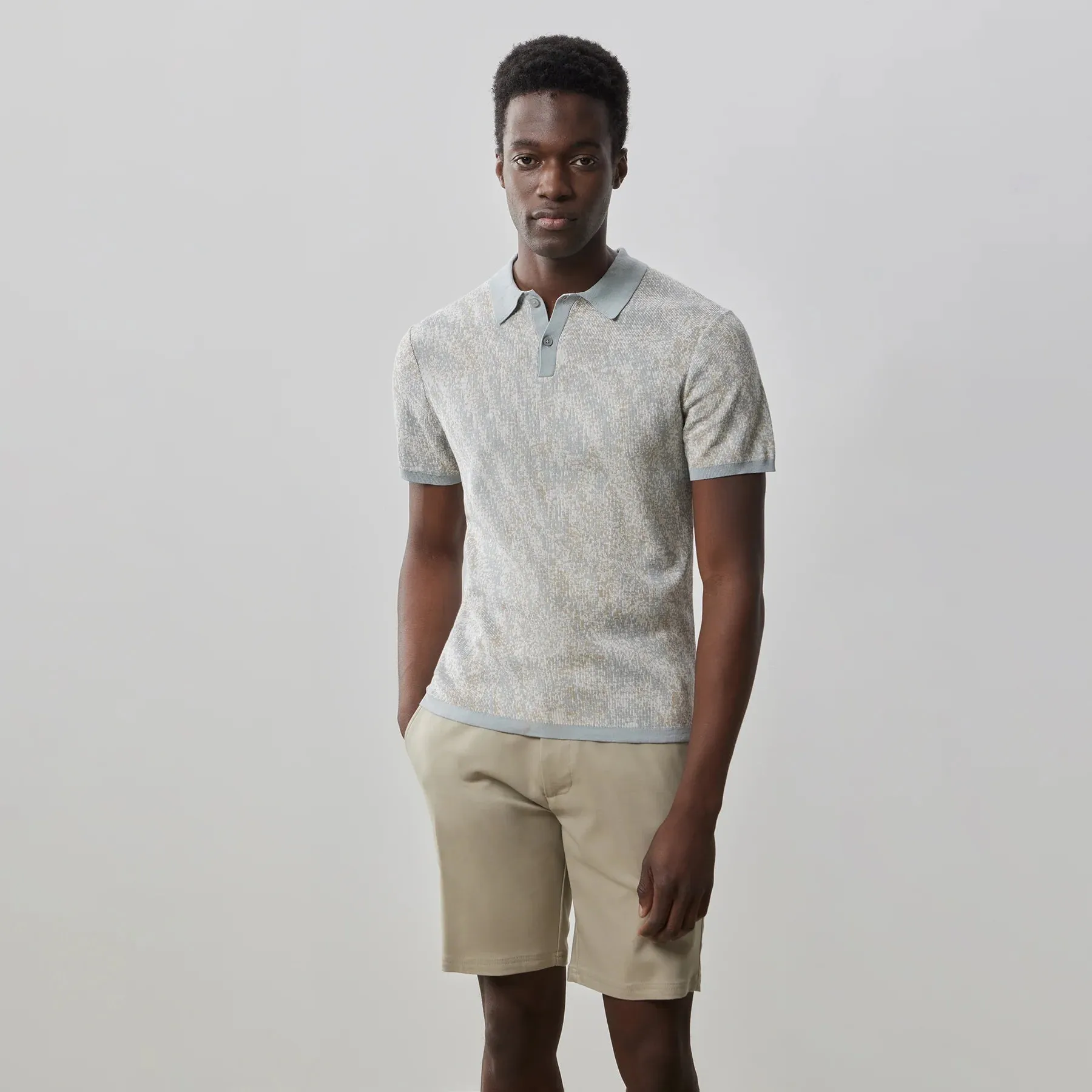 Gunther Sweater Polo - Tan