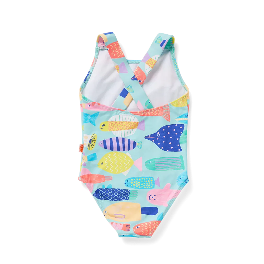 HALCYON NIGHTS ELASTIC STRAP BATHER RAINBOW REEF