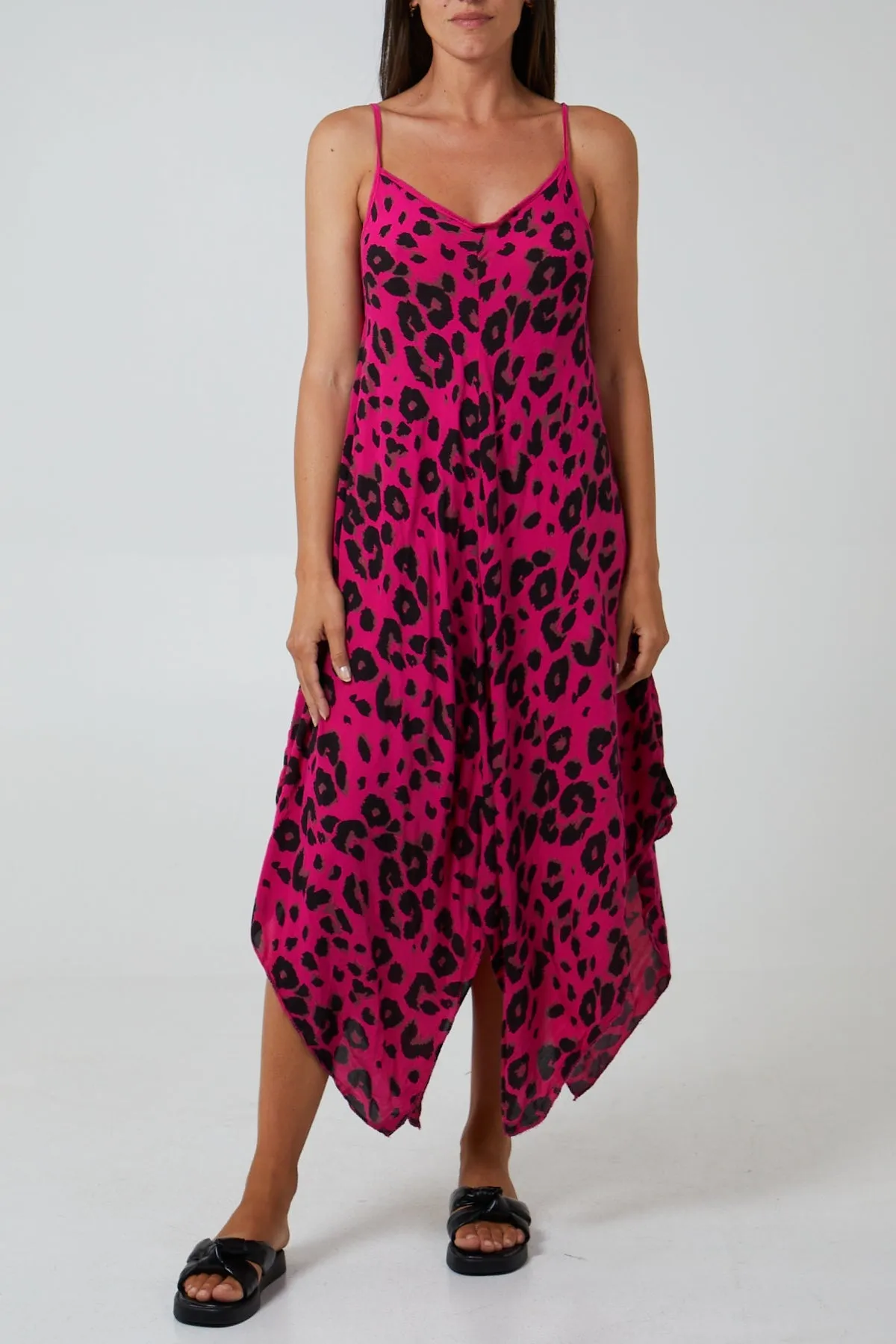 Hanky Hem Leopard Print Dress