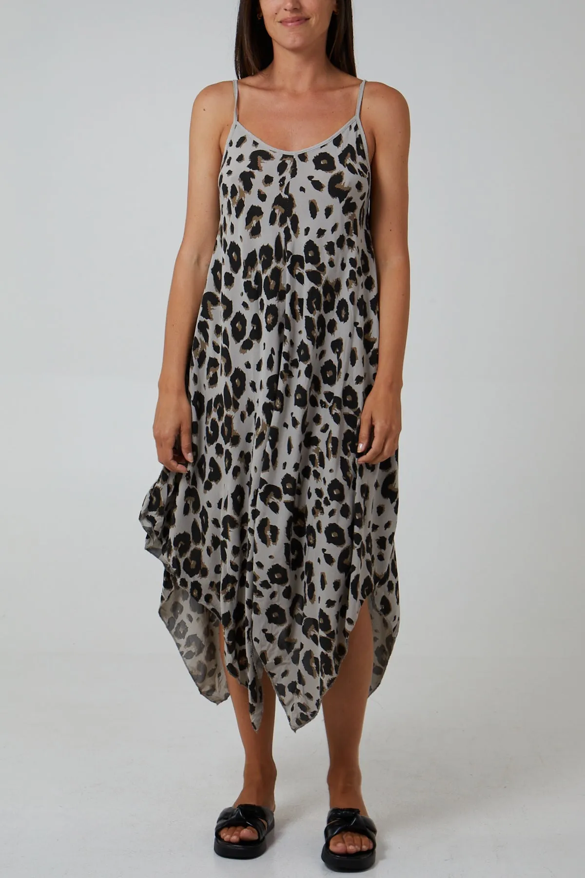 Hanky Hem Leopard Print Dress