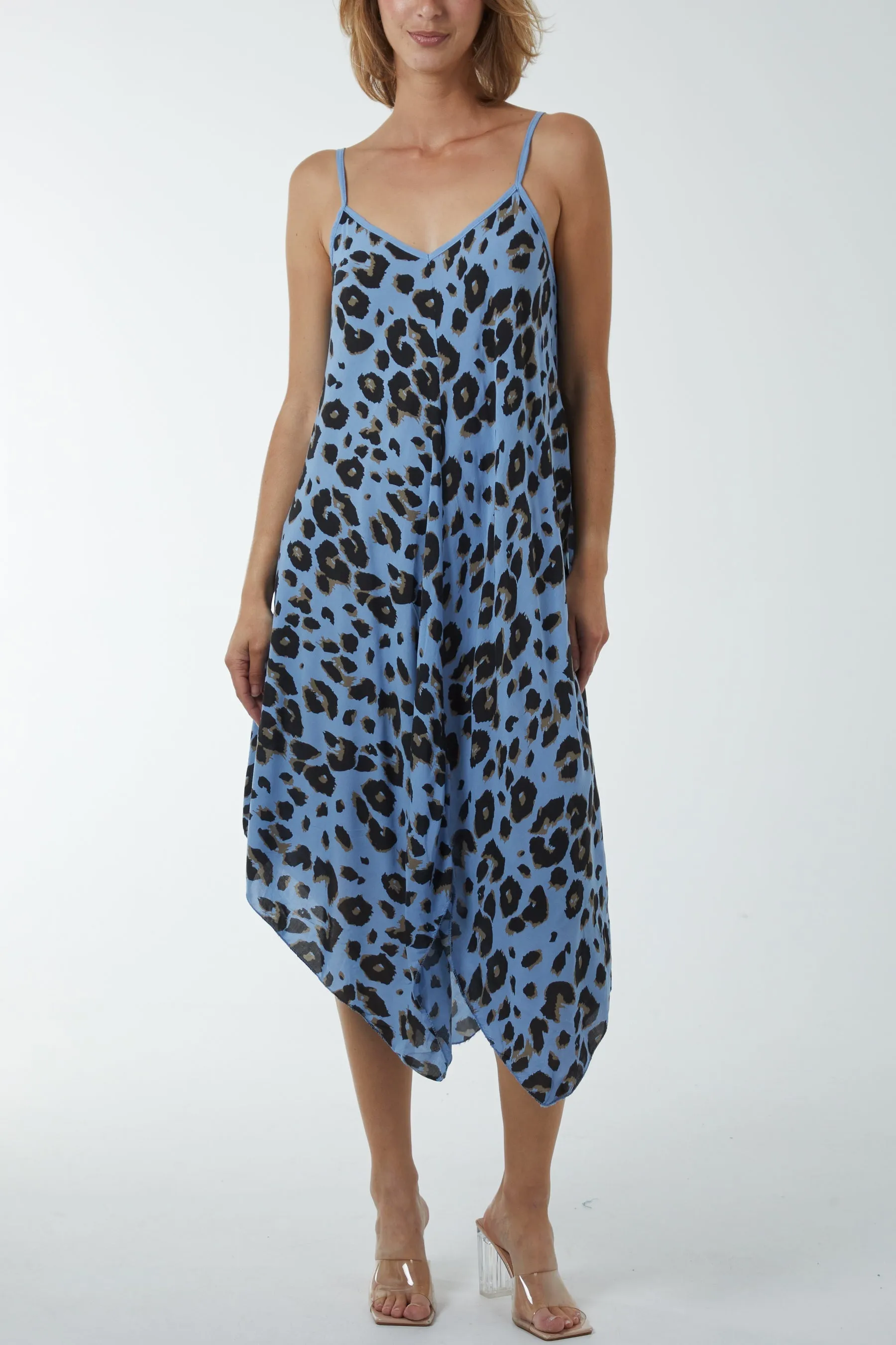 Hanky Hem Leopard Print Dress