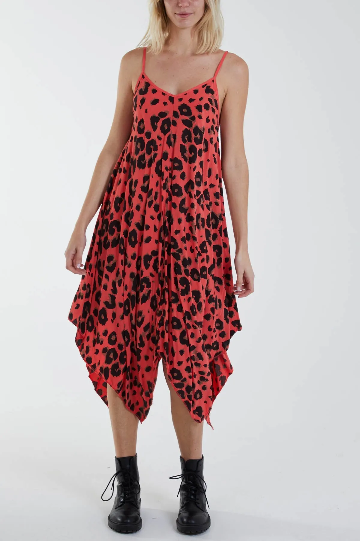 Hanky Hem Leopard Print Dress