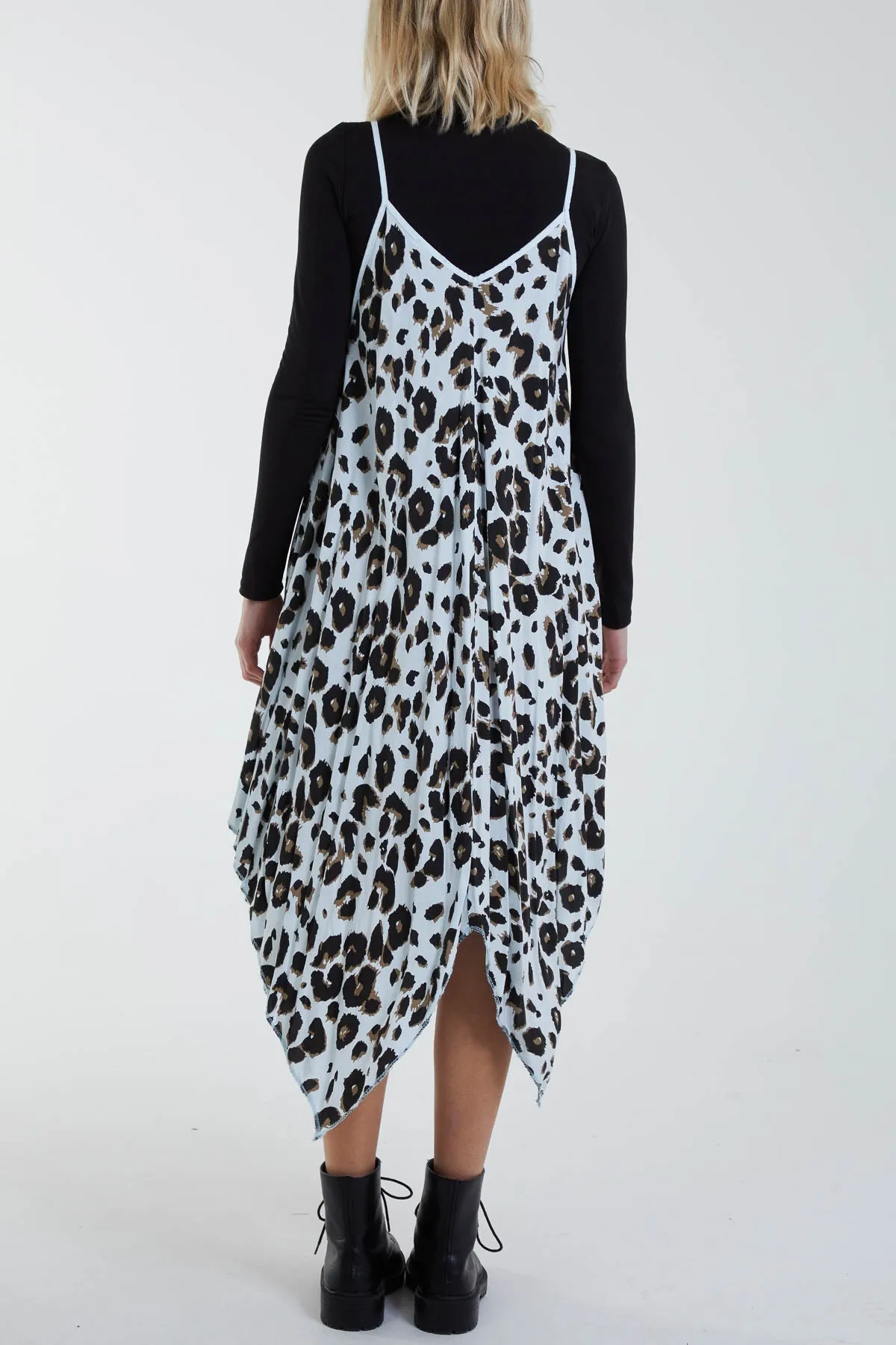 Hanky Hem Leopard Print Dress