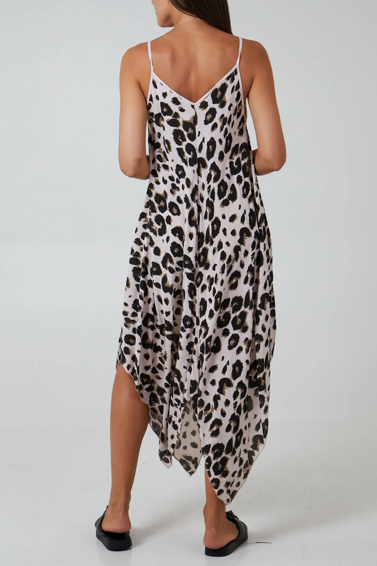 Hanky Hem Leopard Print Dress