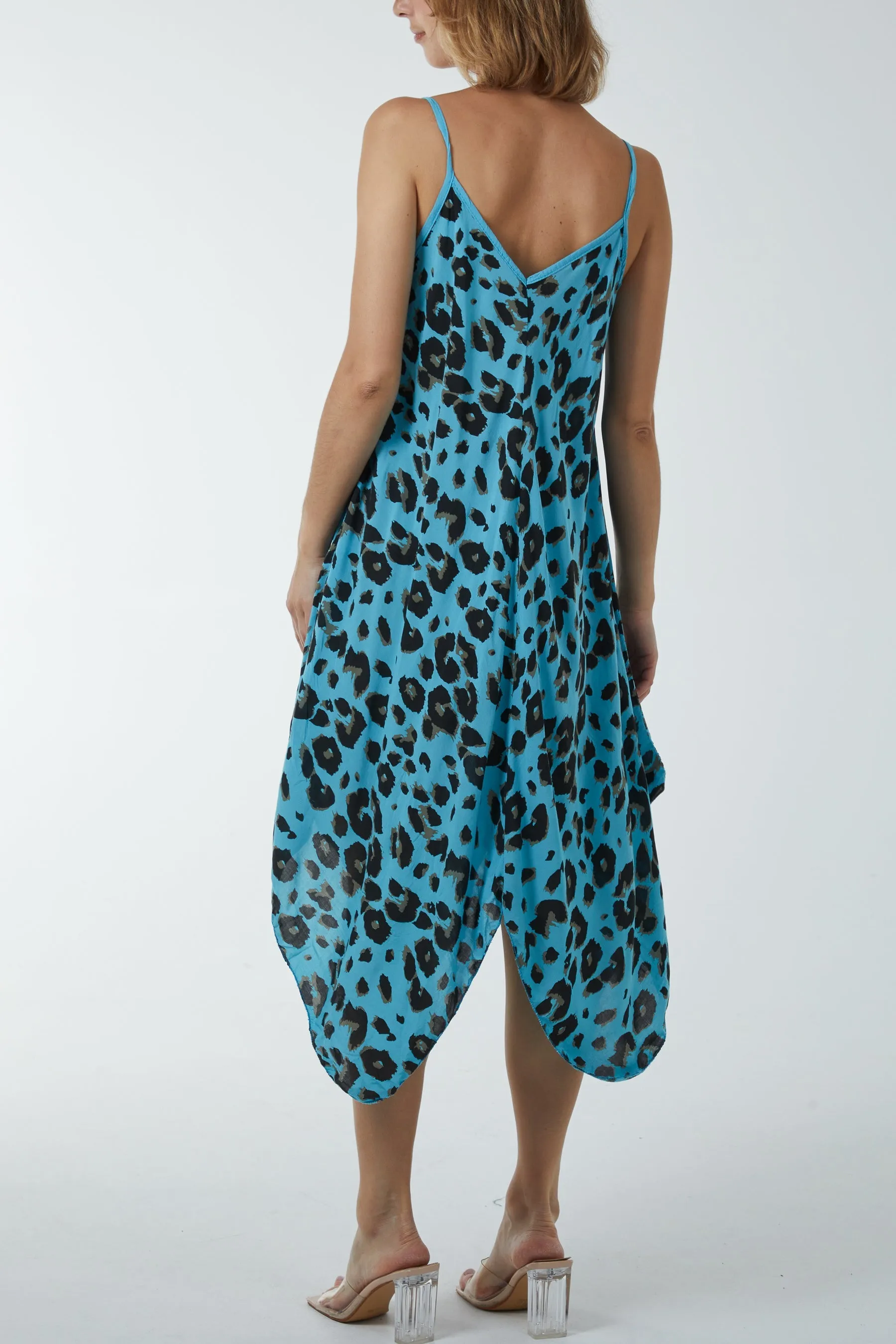Hanky Hem Leopard Print Dress