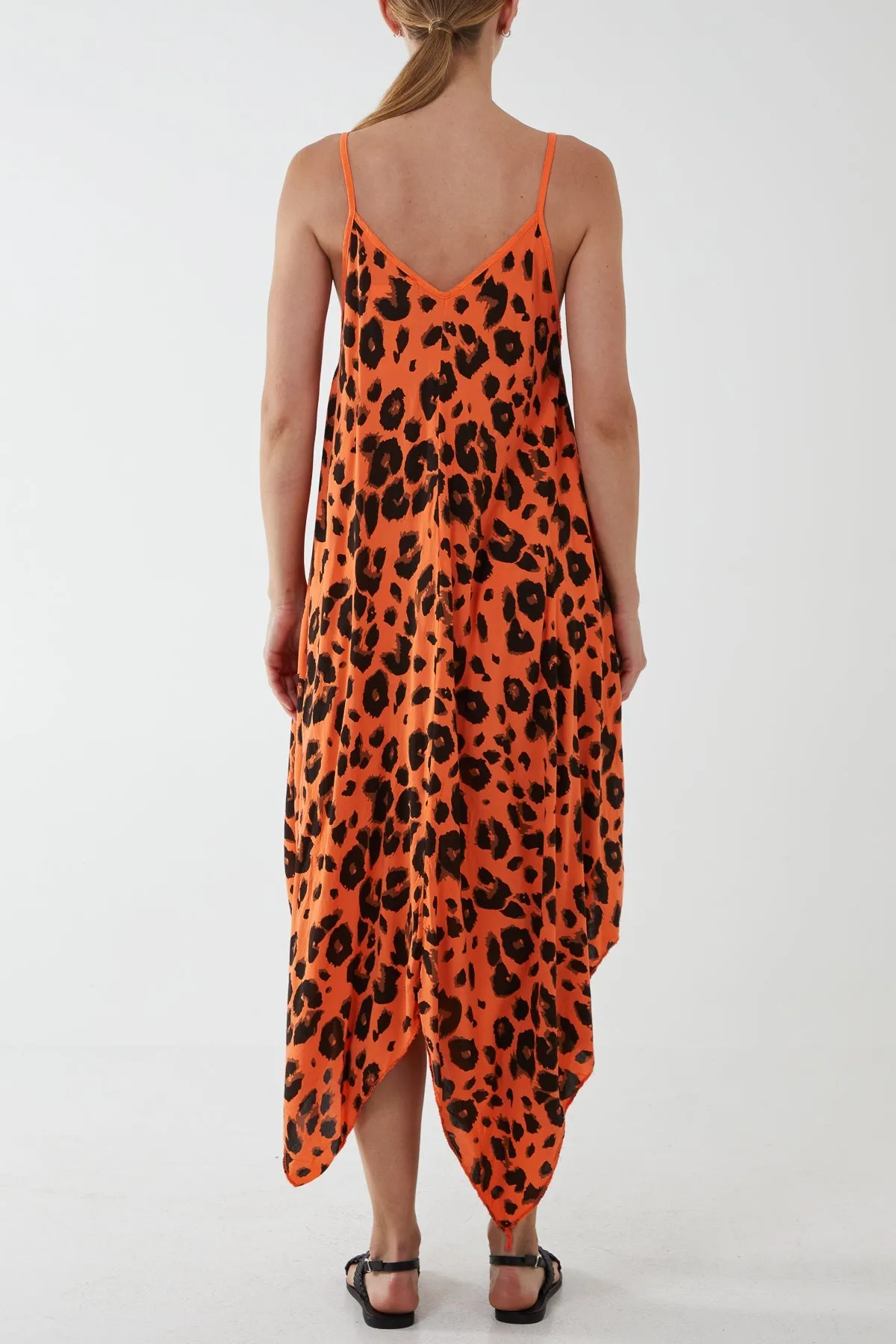 Hanky Hem Leopard Print Dress