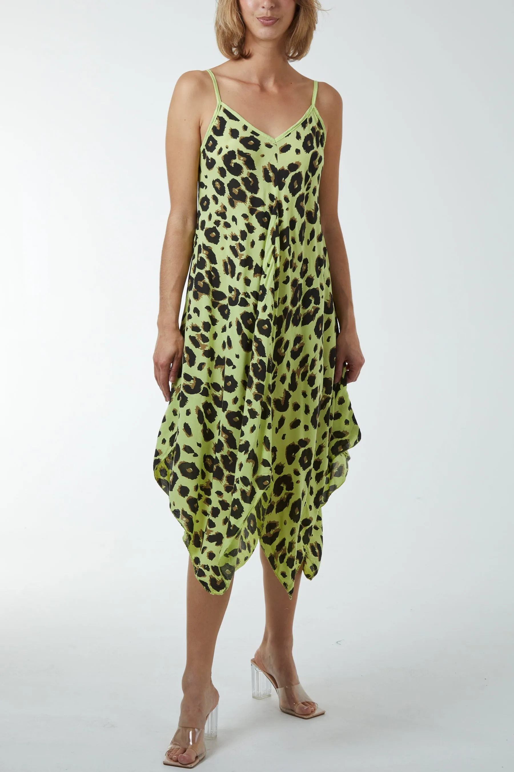 Hanky Hem Leopard Print Dress