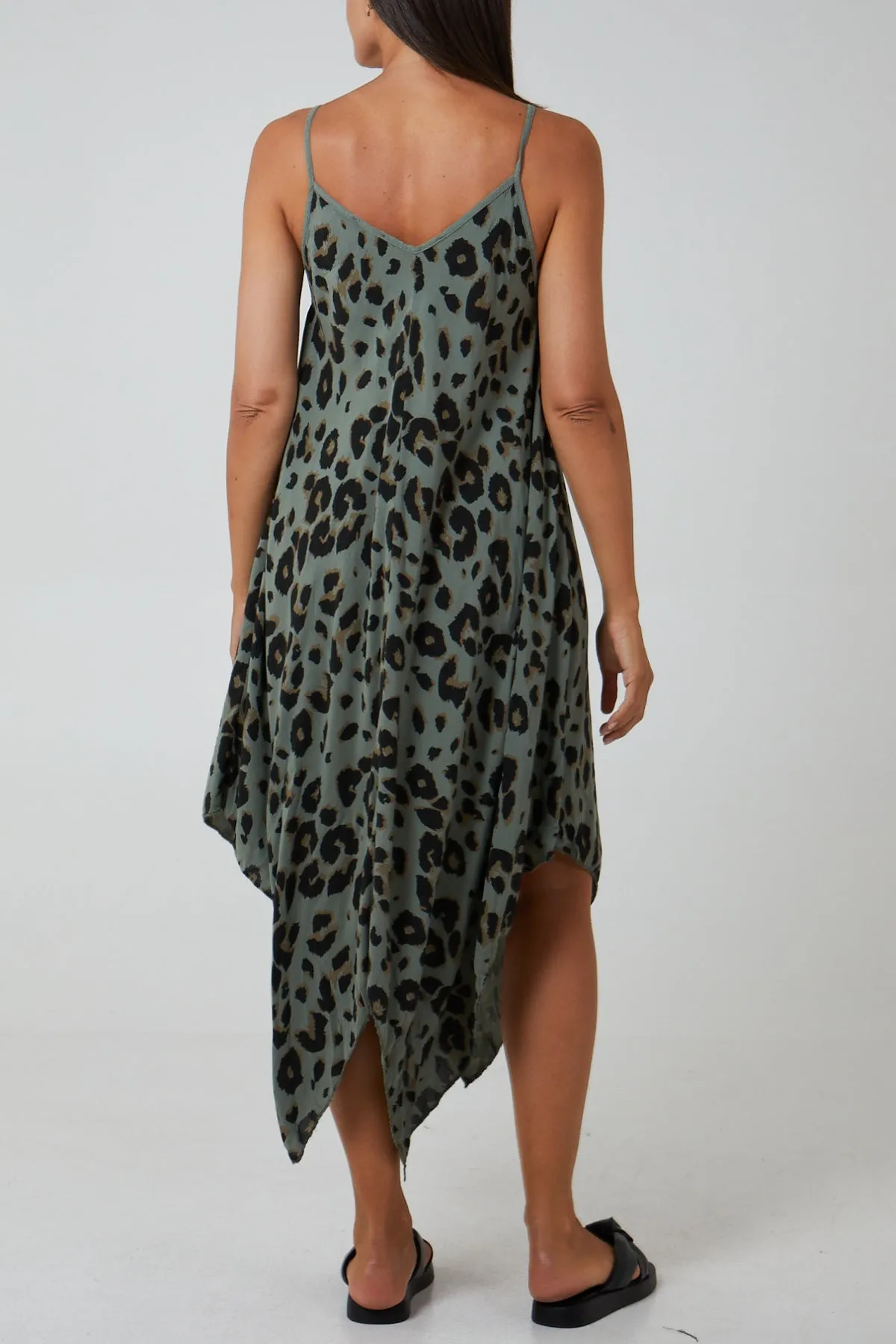 Hanky Hem Leopard Print Dress