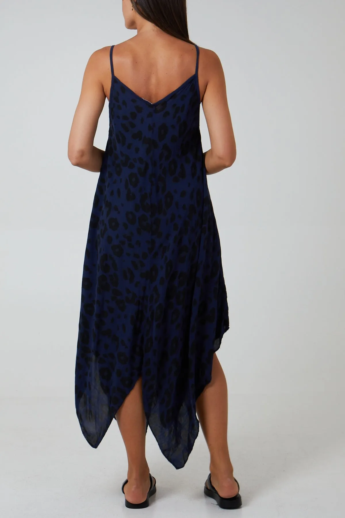 Hanky Hem Leopard Print Dress