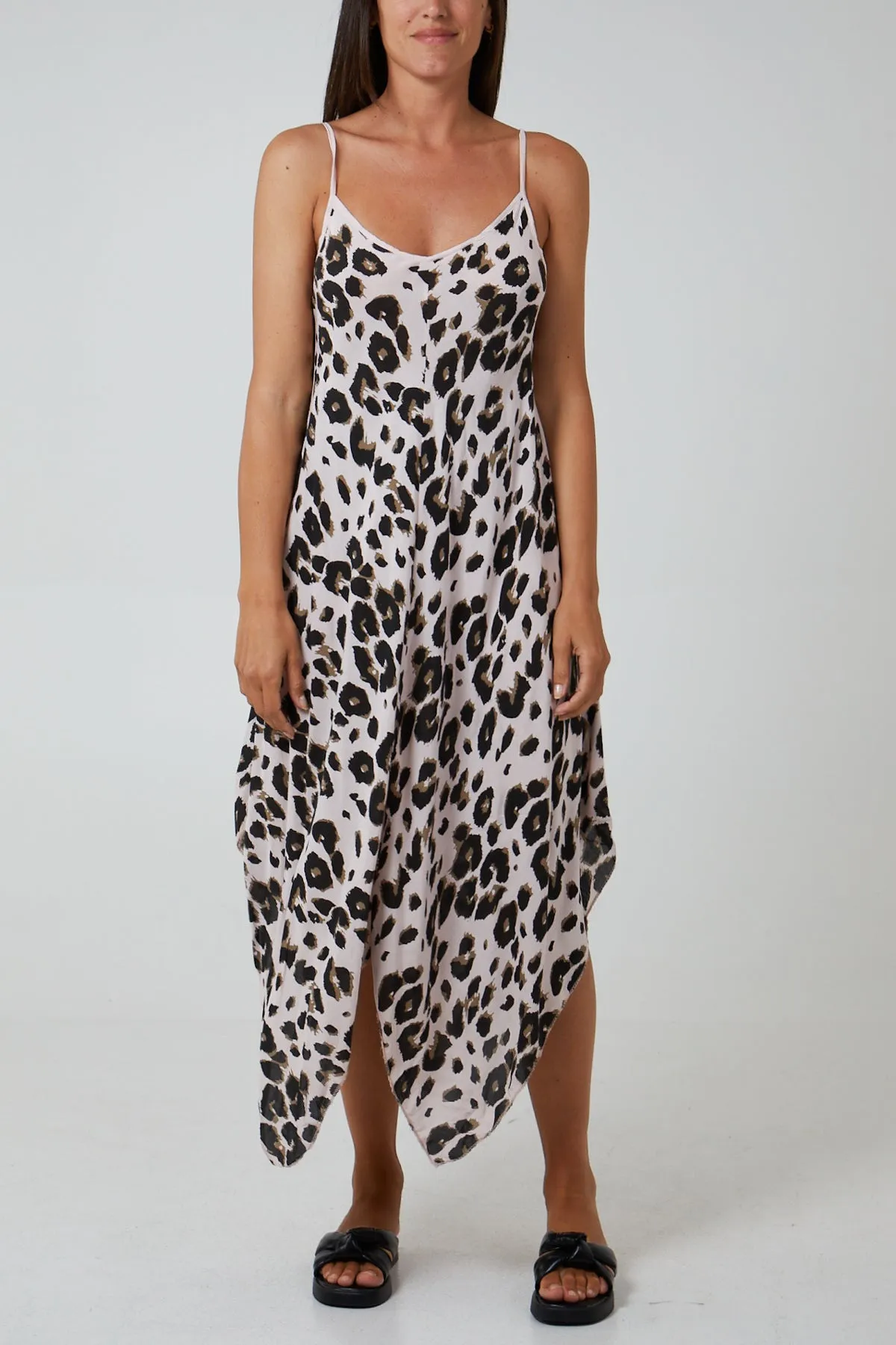 Hanky Hem Leopard Print Dress