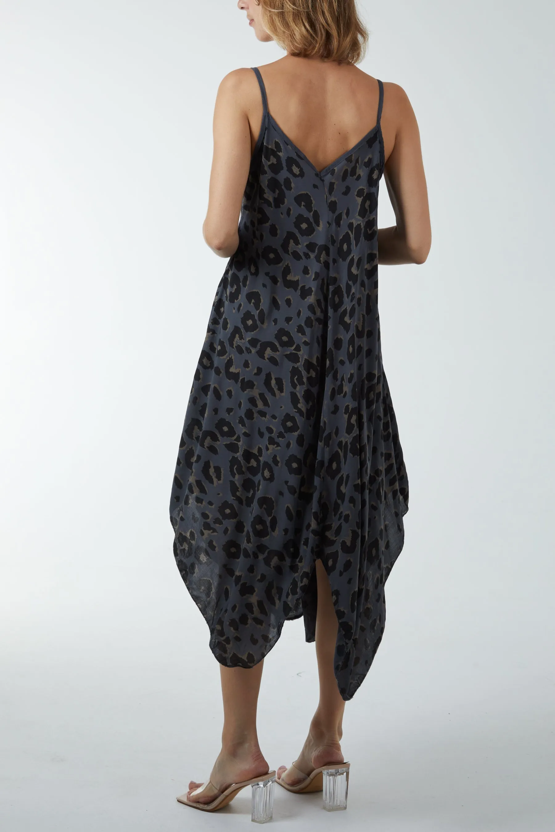 Hanky Hem Leopard Print Dress