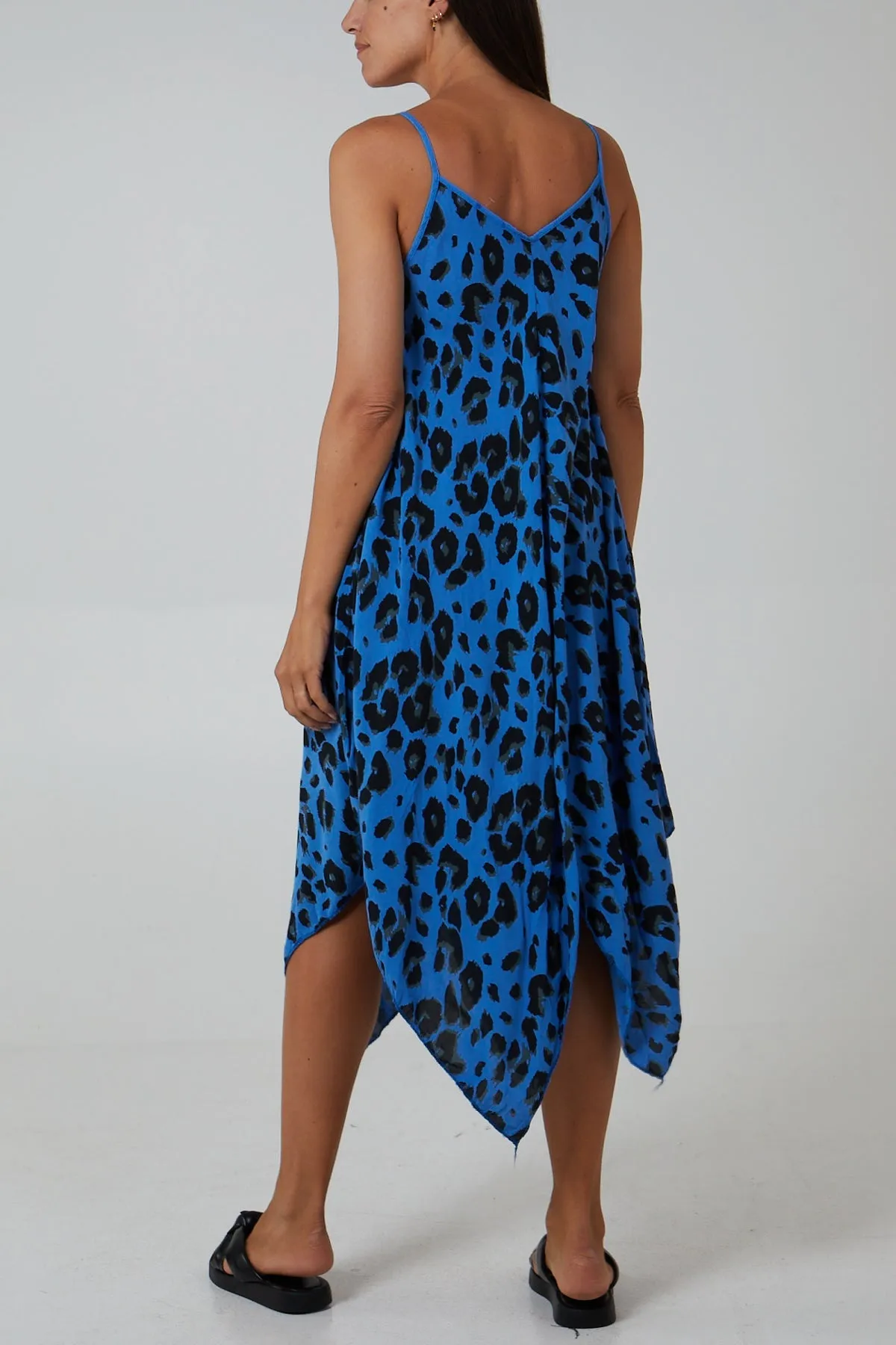 Hanky Hem Leopard Print Dress