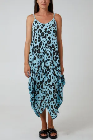 Hanky Hem Leopard Print Dress