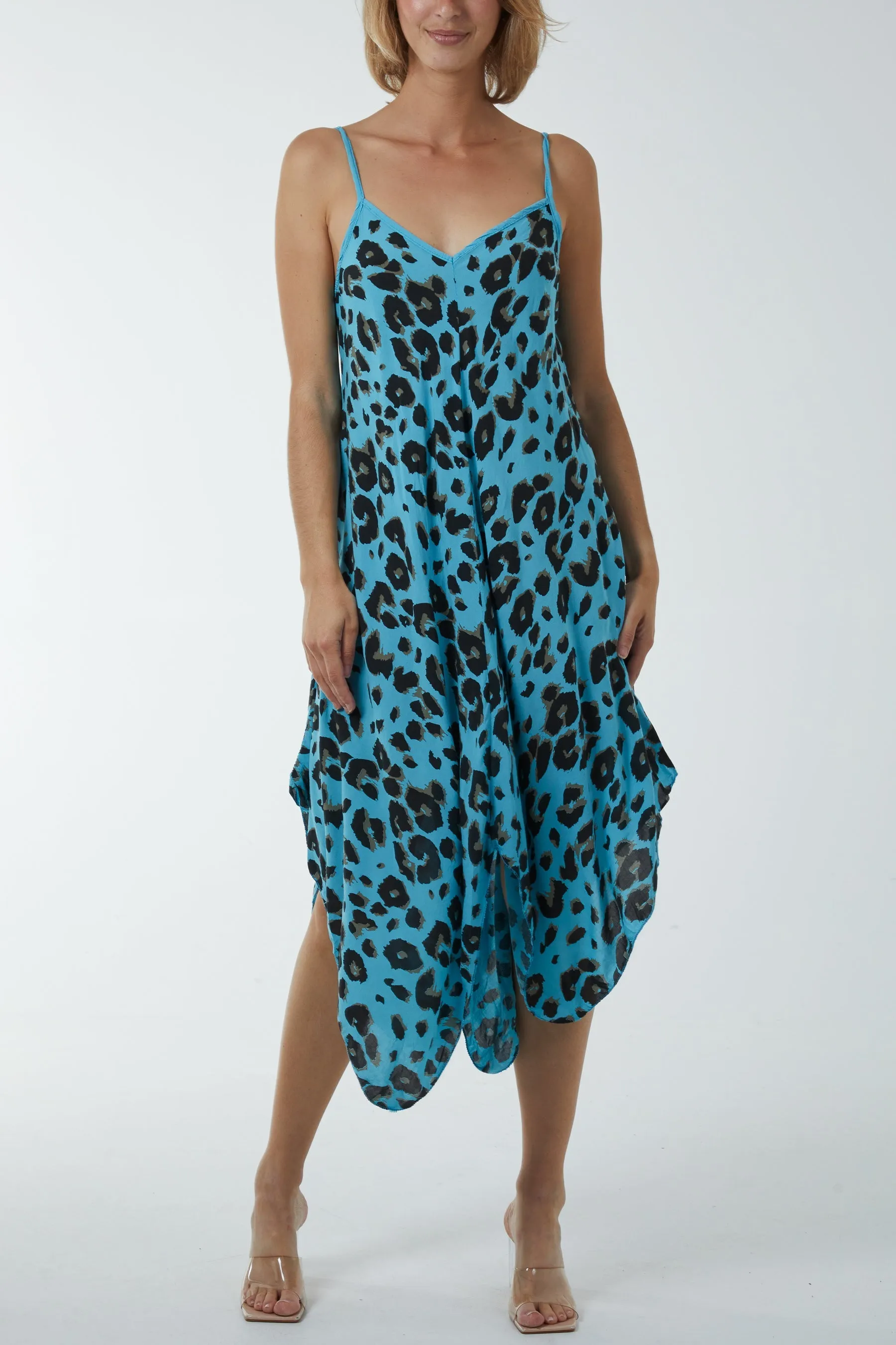 Hanky Hem Leopard Print Dress