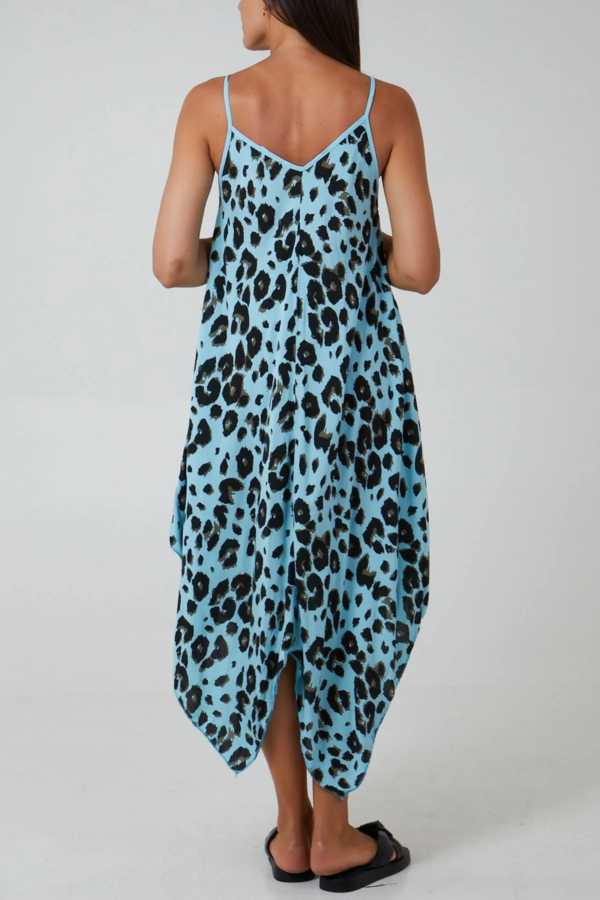 Hanky Hem Leopard Print Dress