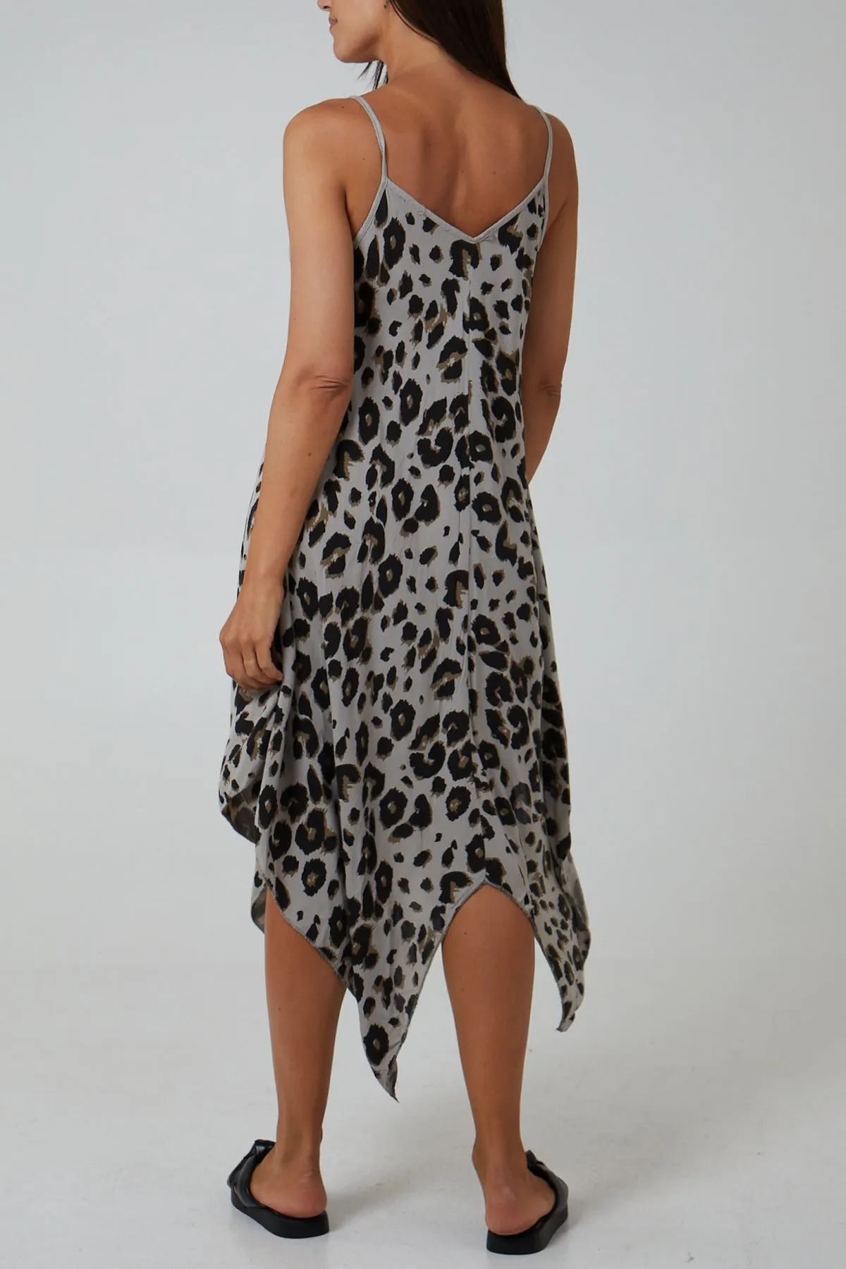 Hanky Hem Leopard Print Dress