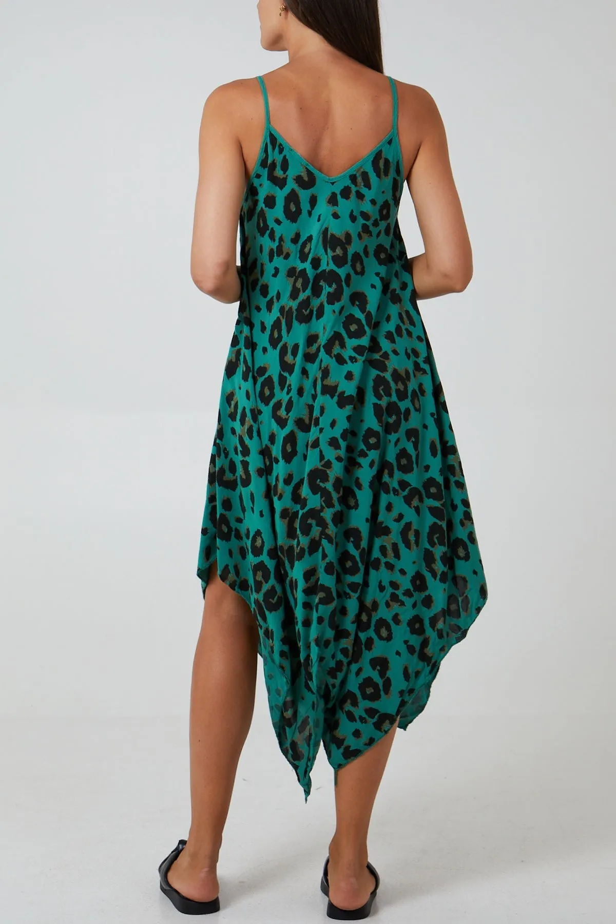 Hanky Hem Leopard Print Dress
