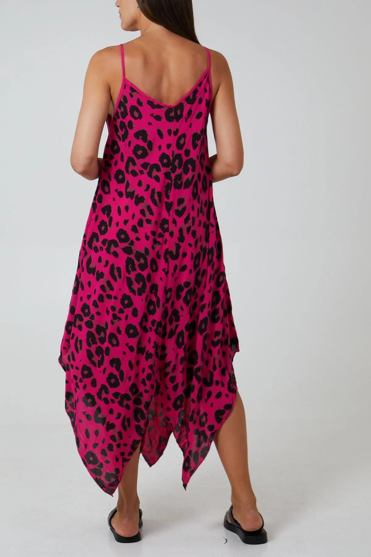 Hanky Hem Leopard Print Dress