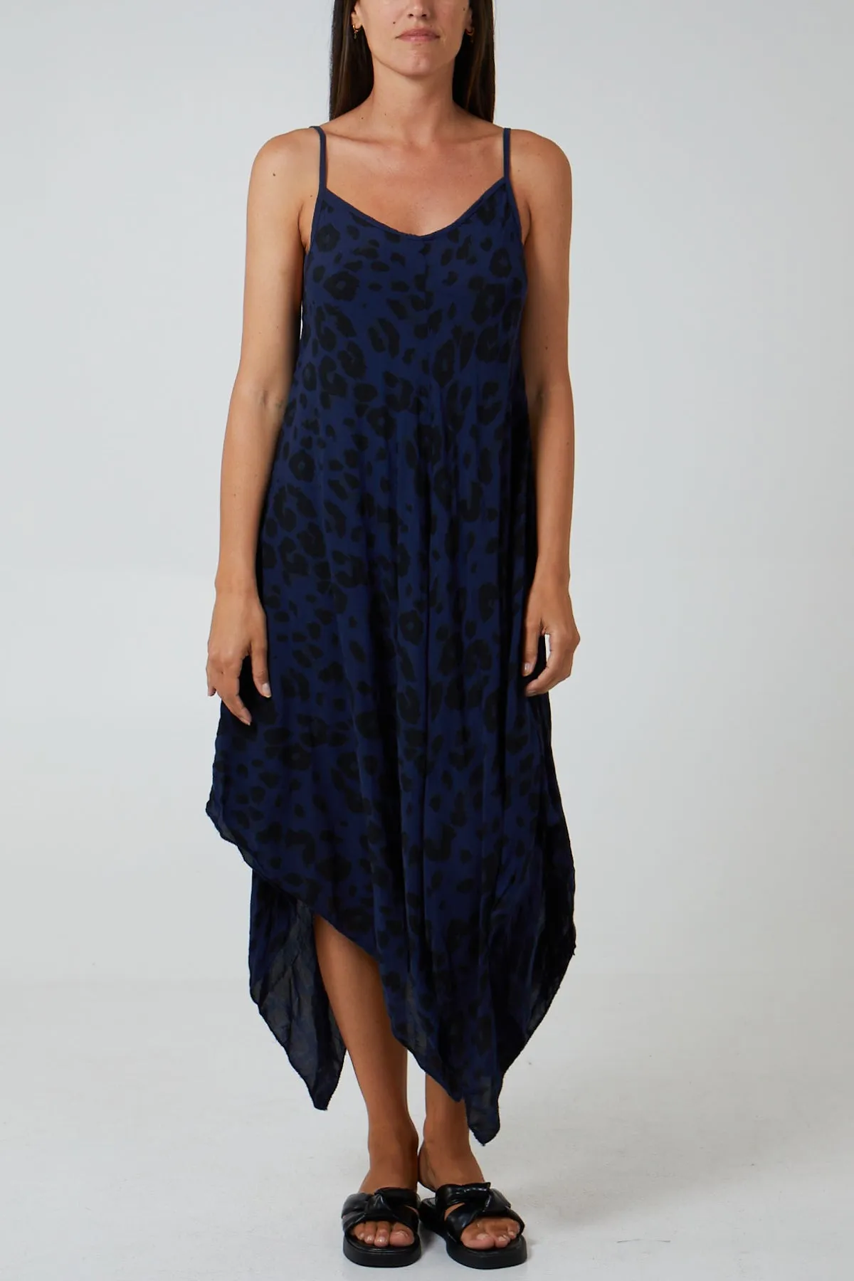 Hanky Hem Leopard Print Dress