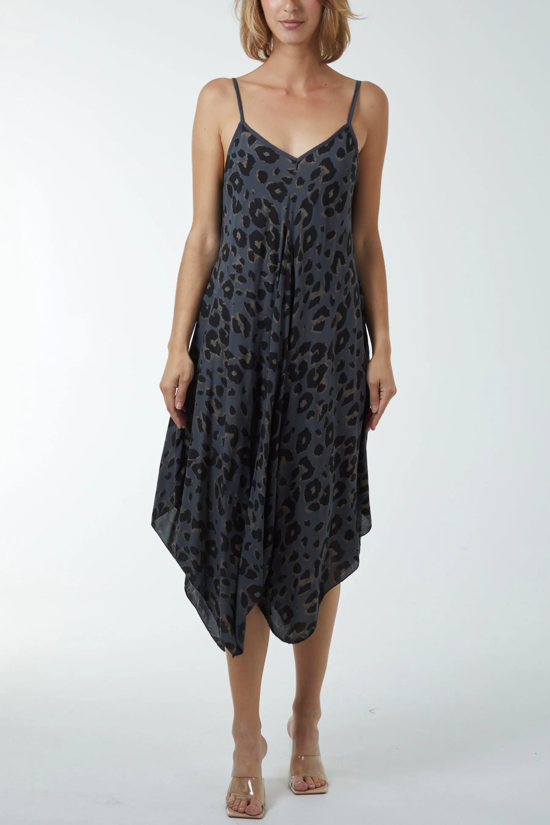 Hanky Hem Leopard Print Dress