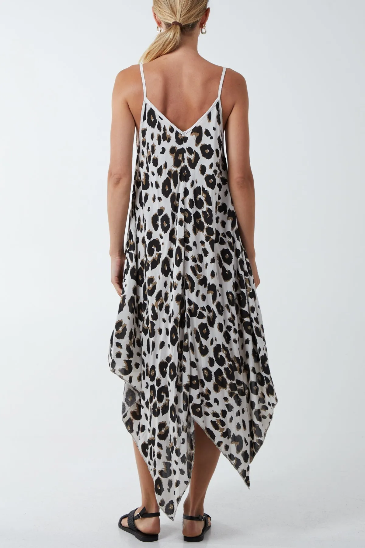Hanky Hem Leopard Print Dress