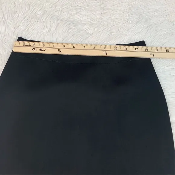 Helmut Lang New Scuba pencil Skirt knee length high waisted solid black