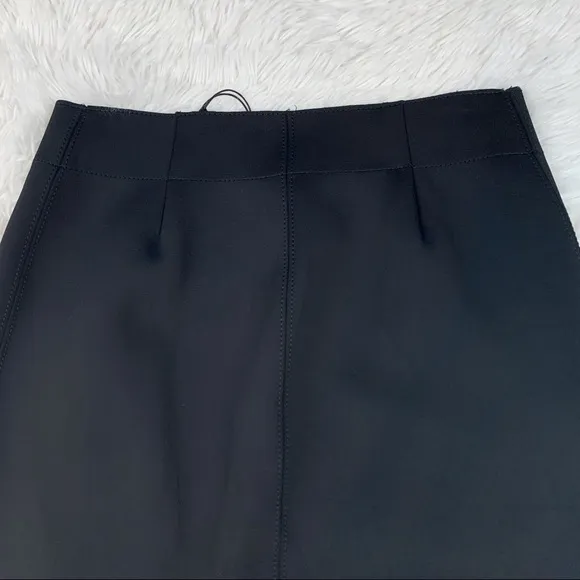 Helmut Lang New Scuba pencil Skirt knee length high waisted solid black