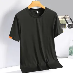 Herren Sommer Ice Silk T-Shirt Sweatshirt
