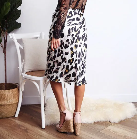 High Waist Fashion Leopard Skirt