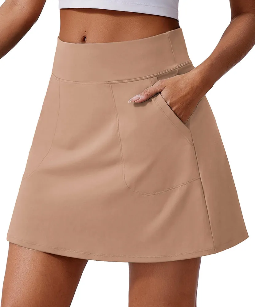High Waisted UPF 50  Tennis Pickleball Skorts