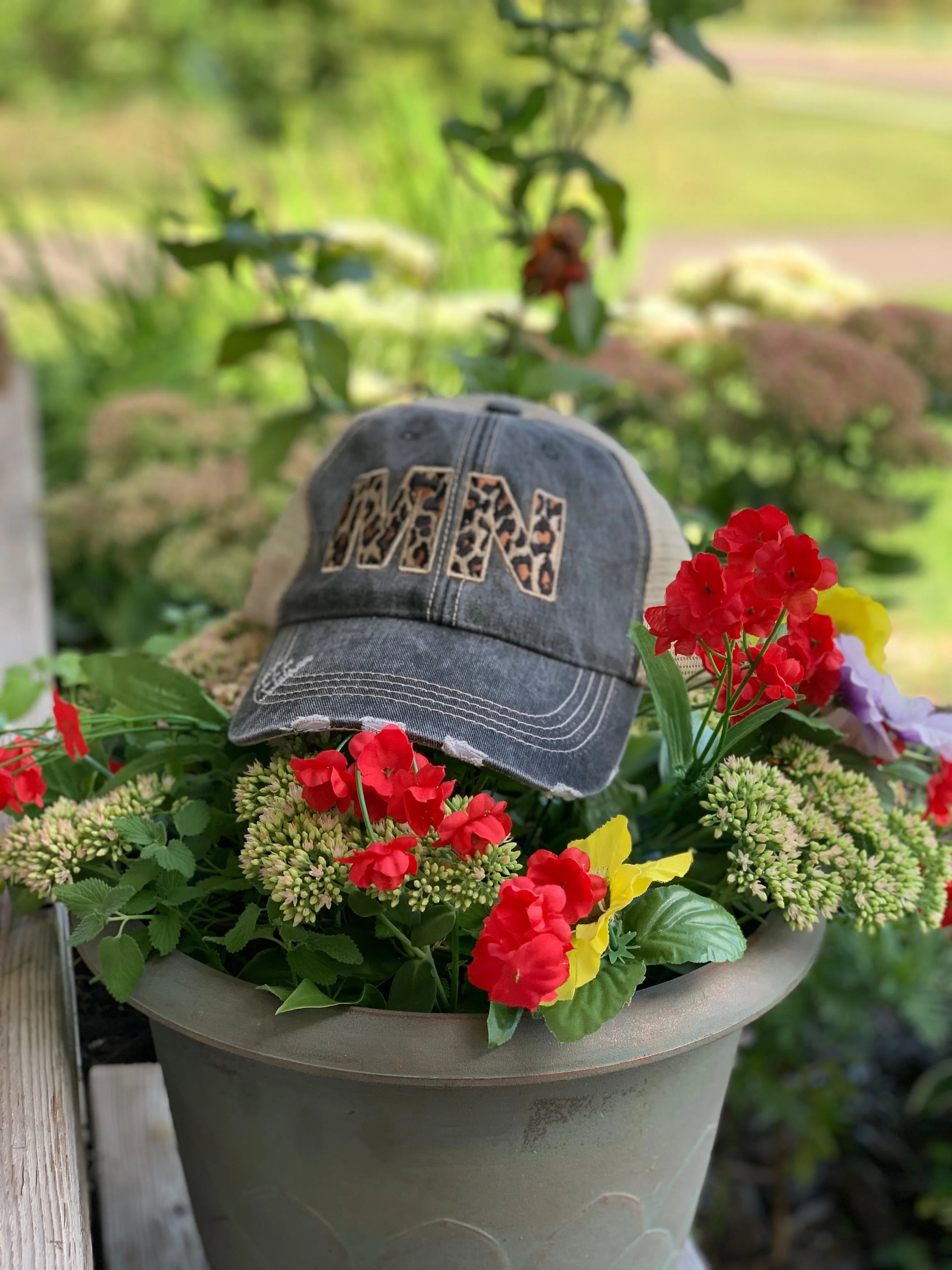 HOT MESS just doing my best hats Embroidered gray distressed unisex trucker caps Womens gift