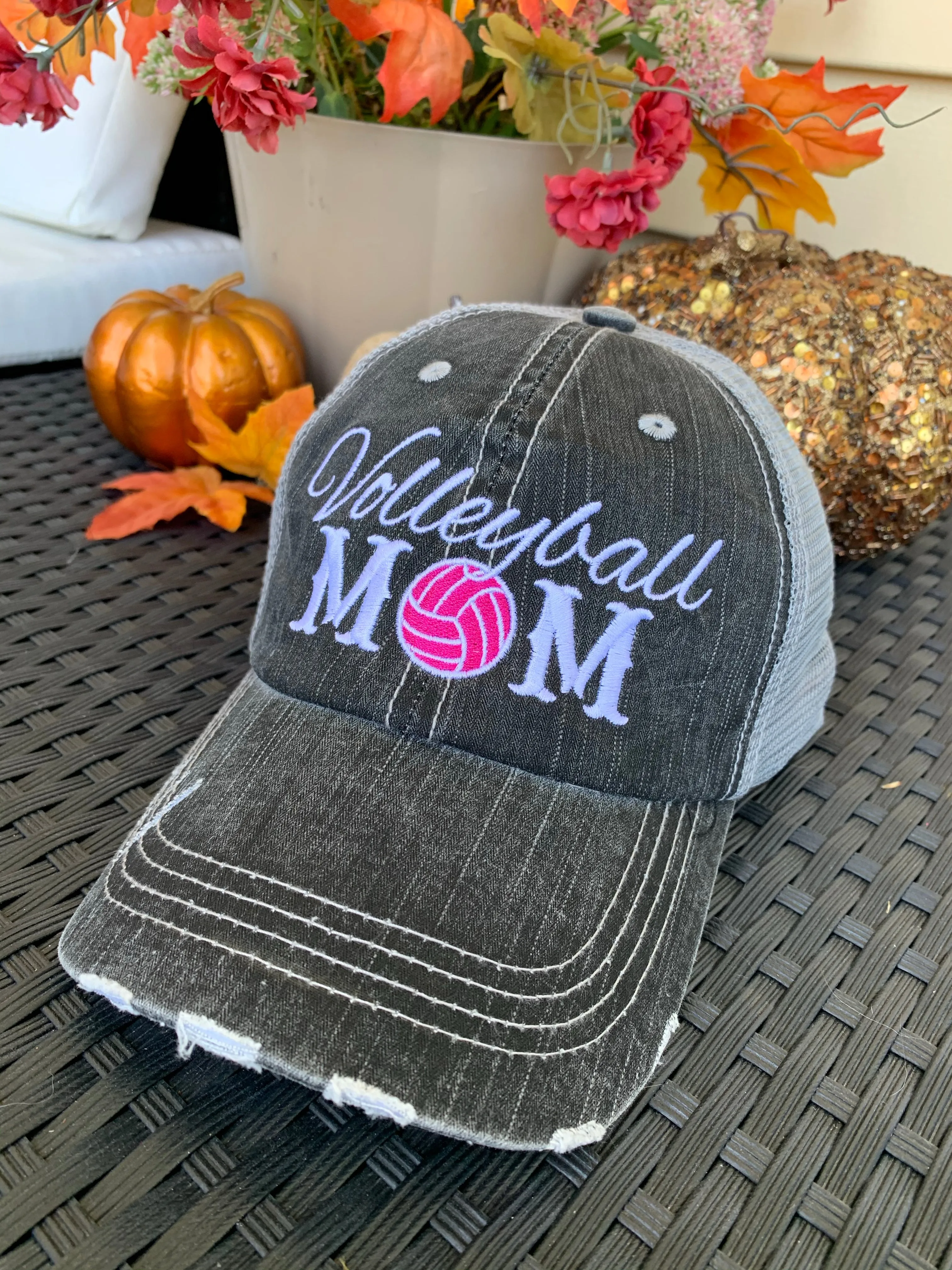 HOT MESS just doing my best hats Embroidered gray distressed unisex trucker caps Womens gift