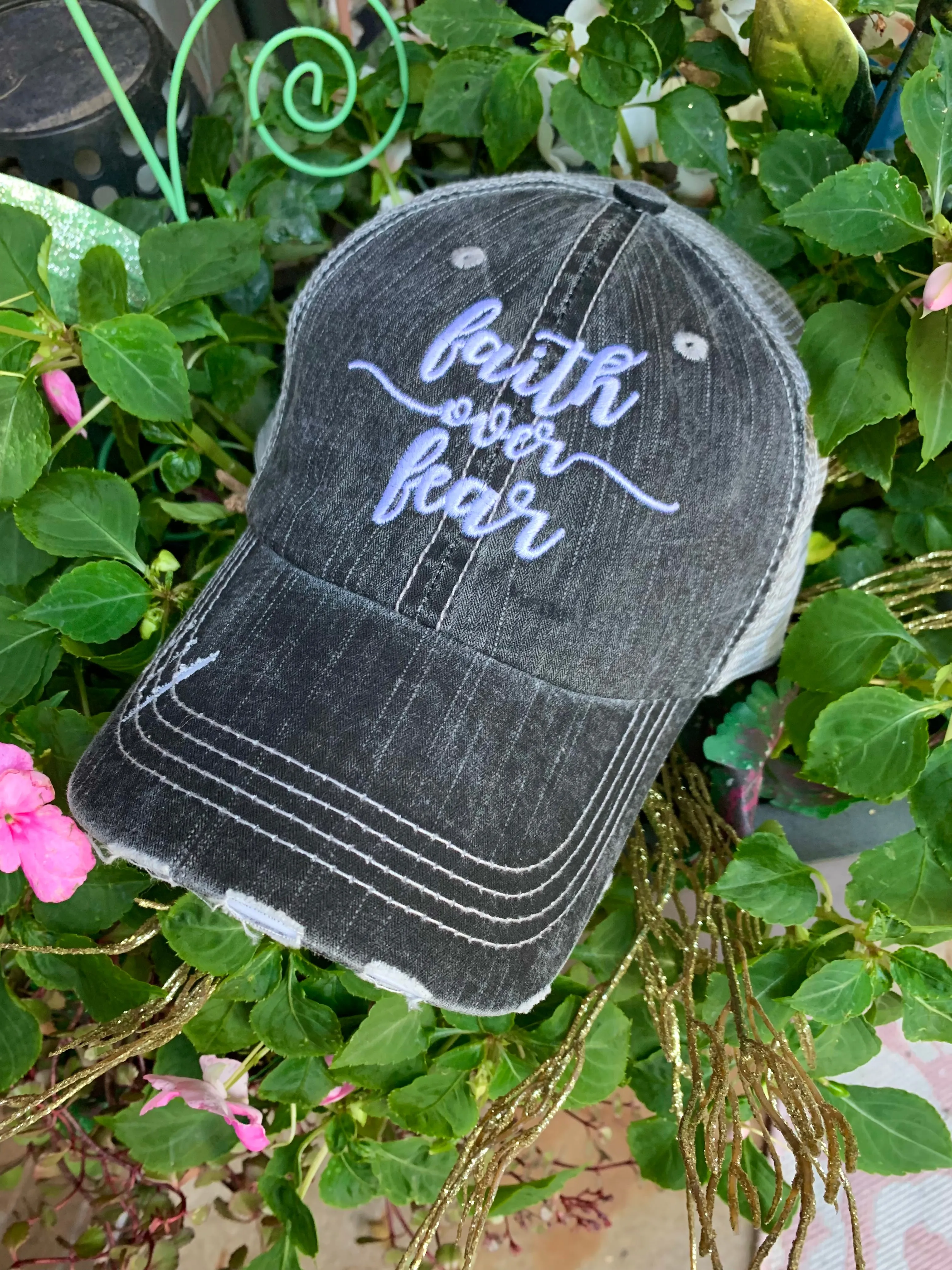 HOT MESS just doing my best hats Embroidered gray distressed unisex trucker caps Womens gift