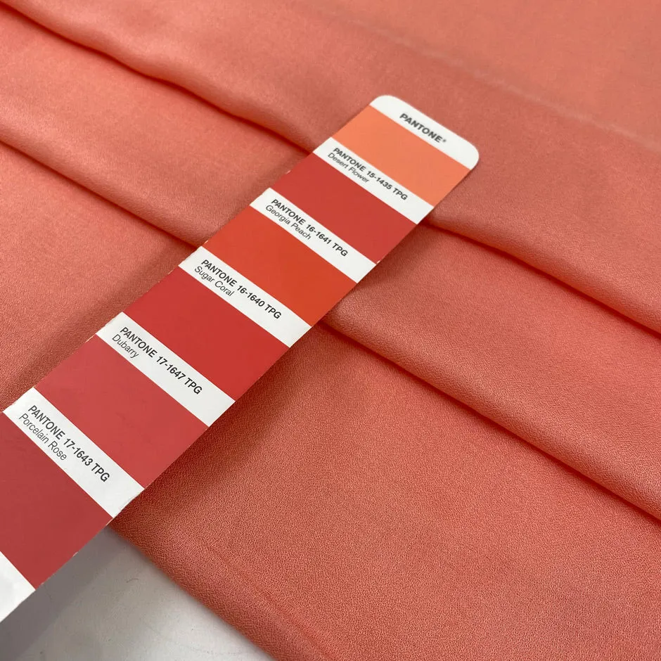 Hot Peach Viscose - Sample