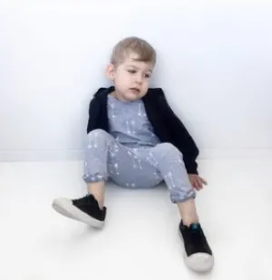Hudson   Hobbs- Organic Romper- Grey