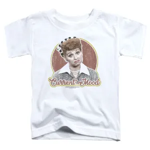 I Love Lucy Current Mood Toddler Kids Youth T Shirt White