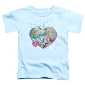 I Love Lucy the Best Present Toddler Kids Youth T Shirt Light Blue