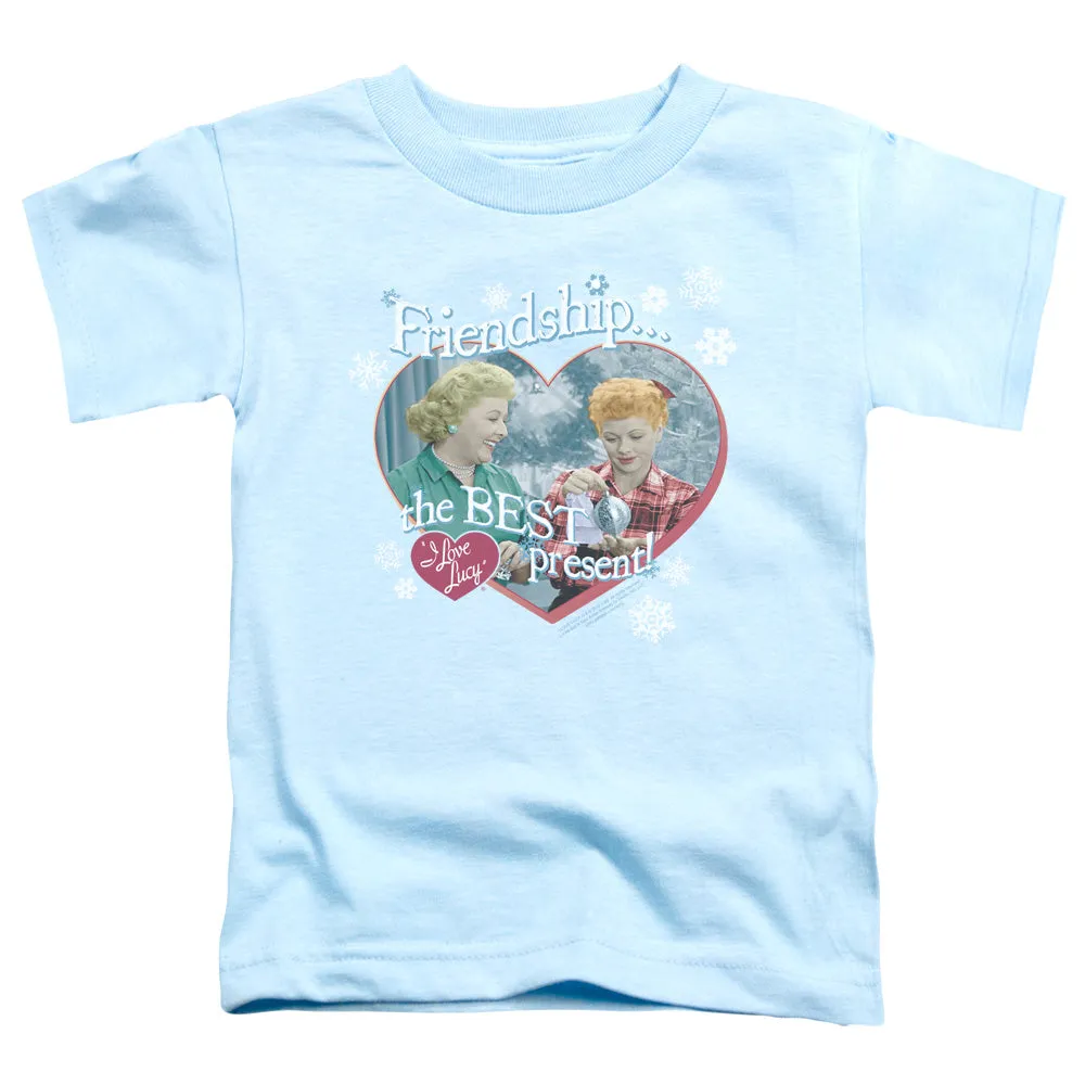 I Love Lucy the Best Present Toddler Kids Youth T Shirt Light Blue