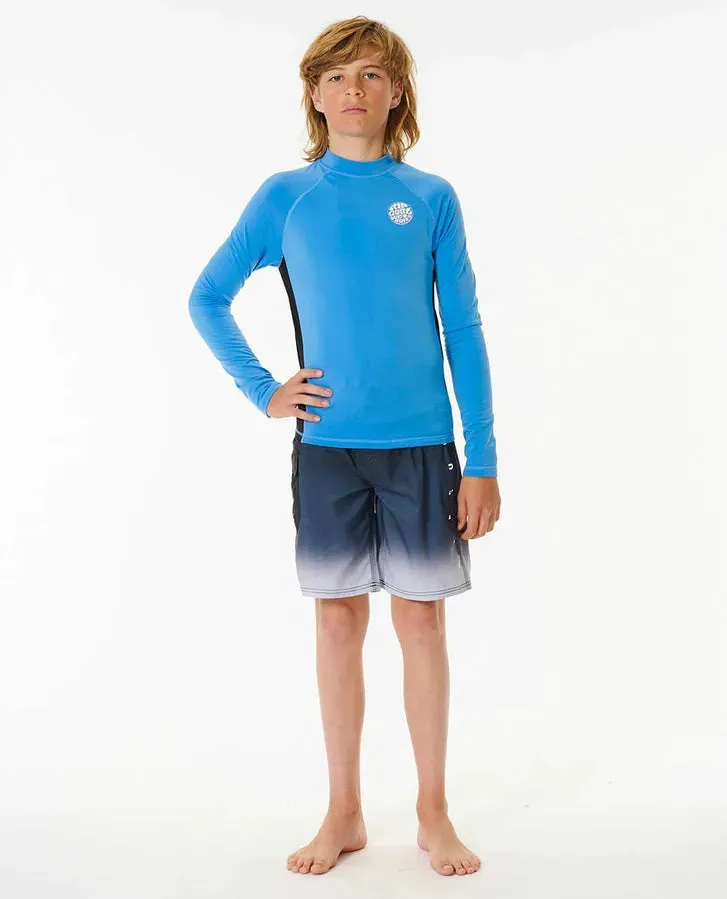 Icons UV Brushed Long Sleeve Boys - Blue Gum