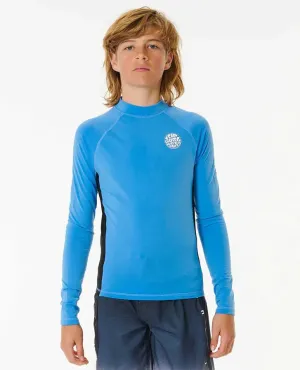 Icons UV Brushed Long Sleeve Boys - Blue Gum