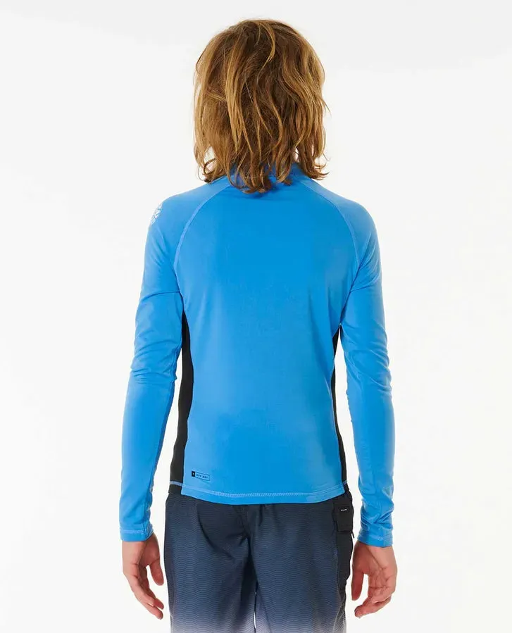 Icons UV Brushed Long Sleeve Boys - Blue Gum