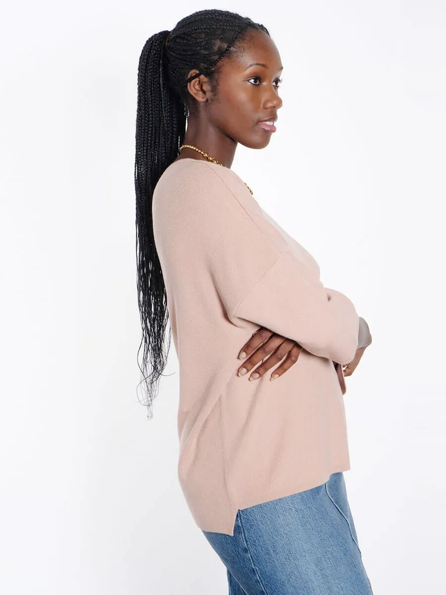 Idunn Knitted Top - Dark Nude