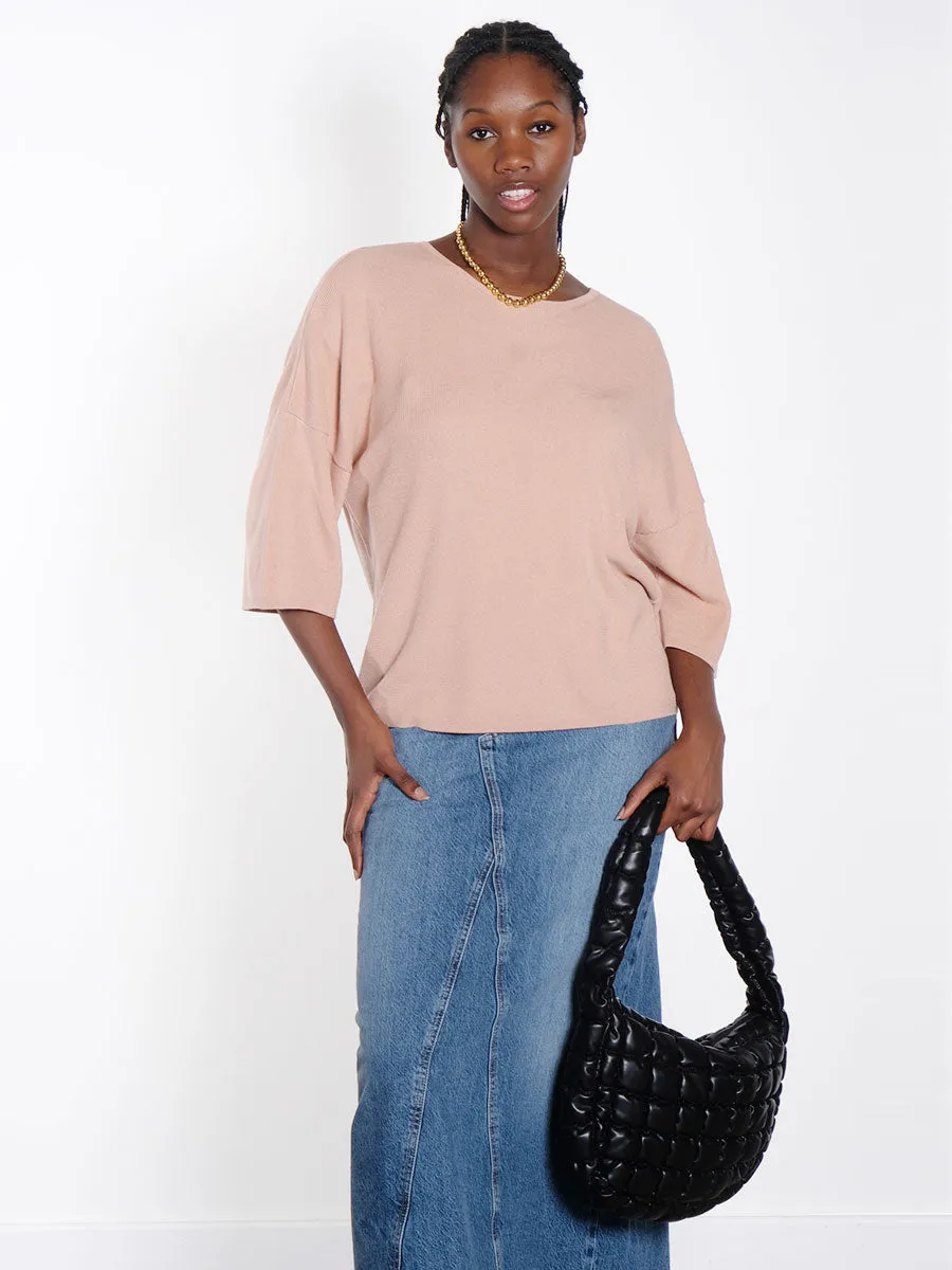 Idunn Knitted Top - Dark Nude